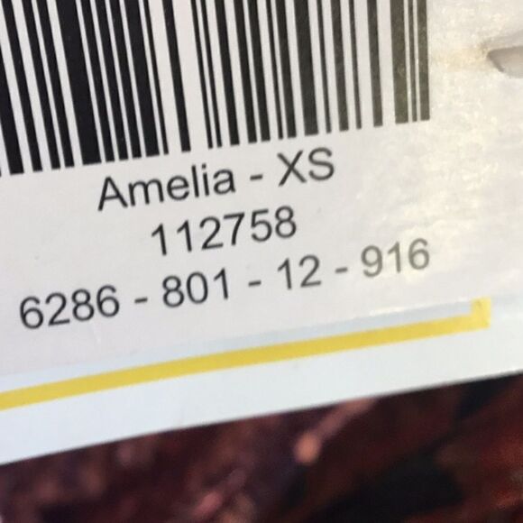 NWT LULAROE AMELIA dress in size extra small vintage rose design - Picture 12 of 15